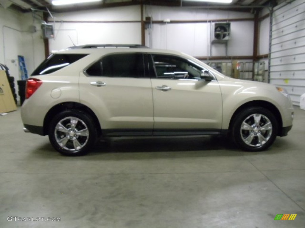 2011 Equinox LTZ AWD - Gold Mist Metallic / Brownstone/Jet Black photo #6