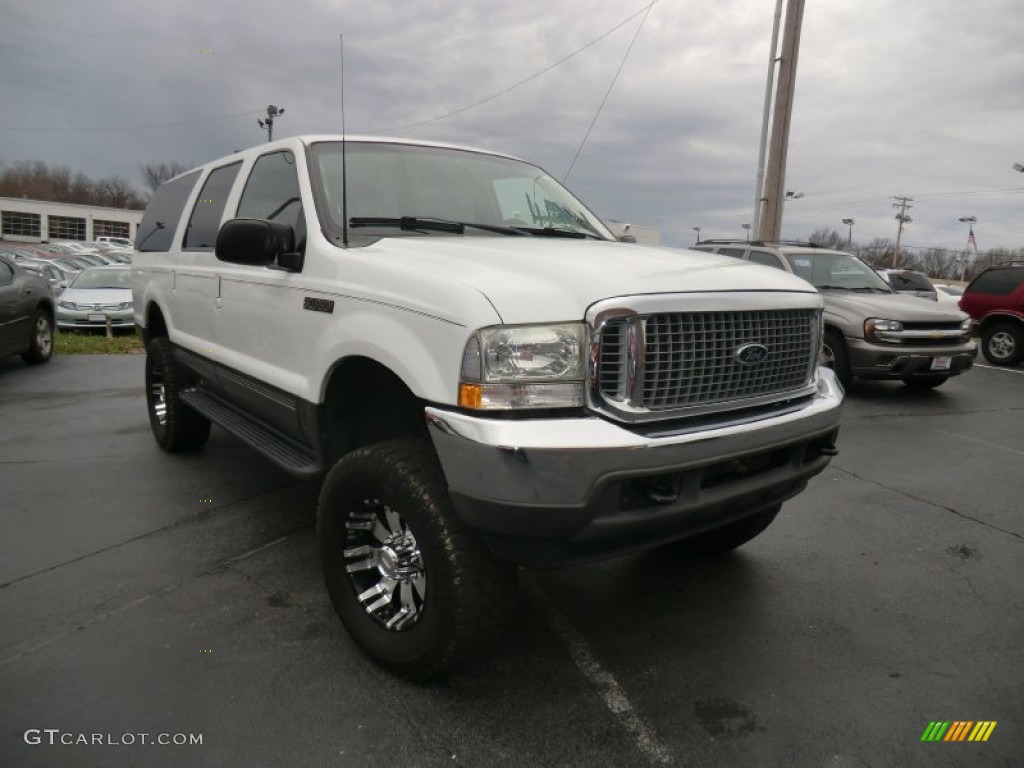 2002 Excursion XLT 4x4 - Oxford White / Medium Parchment photo #3