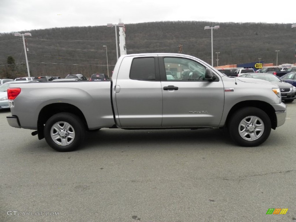 2010 Tundra Double Cab 4x4 - Slate Gray Metallic / Graphite Gray photo #3