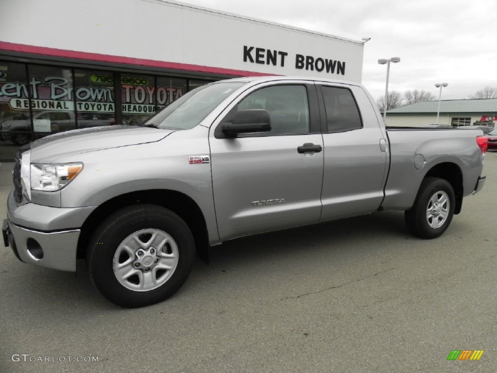 2010 Tundra Double Cab 4x4 - Slate Gray Metallic / Graphite Gray photo #15