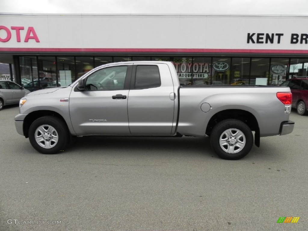 2010 Tundra Double Cab 4x4 - Slate Gray Metallic / Graphite Gray photo #21