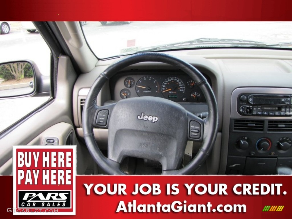 2002 Grand Cherokee Laredo - Patriot Blue Pearlcoat / Sandstone photo #12