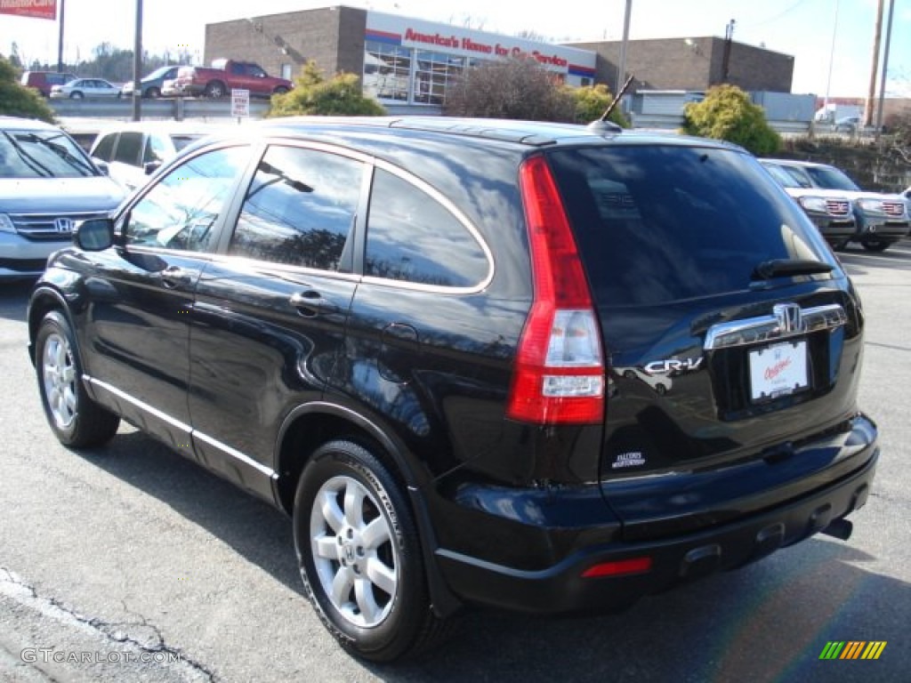 2009 CR-V EX-L 4WD - Crystal Black Pearl / Black photo #6