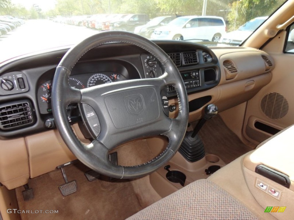 2002 Dodge Ram 2500 SLT Quad Cab Camel/Tan Dashboard Photo #58714139