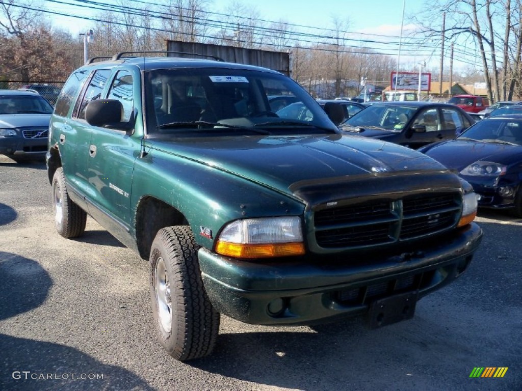 1998 Durango SLT 4x4 - Forest Green Metallic / Black photo #2