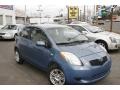 2007 Bayou Blue Metallic Toyota Yaris 3 Door Liftback  photo #3