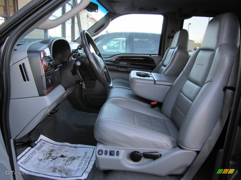 Medium Flint Interior 2007 Ford F350 Super Duty Lariat Crew Cab 4x4 Photo #58722779