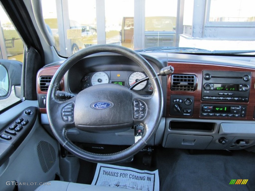 2007 F350 Super Duty Lariat Crew Cab 4x4 - Dark Shadow Grey Metallic / Medium Flint photo #9