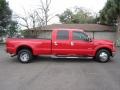 2006 Red Clearcoat Ford F350 Super Duty Lariat Crew Cab Dually  photo #4