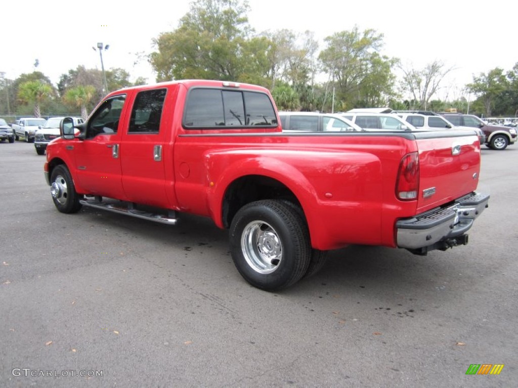 Red Clearcoat 2006 Ford F350 Super Duty Lariat Crew Cab Dually Exterior Photo #58728762
