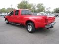 2006 Red Clearcoat Ford F350 Super Duty Lariat Crew Cab Dually  photo #7