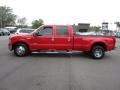 2006 Red Clearcoat Ford F350 Super Duty Lariat Crew Cab Dually  photo #8