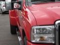 2006 Red Clearcoat Ford F350 Super Duty Lariat Crew Cab Dually  photo #15