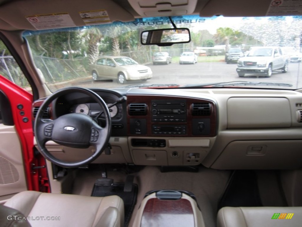 2006 Ford F350 Super Duty Lariat Crew Cab Dually Tan Dashboard Photo #58728871