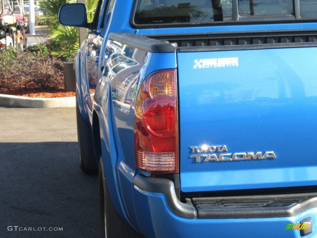 2008 Tacoma V6 PreRunner TRD Sport Double Cab - Speedway Blue / Graphite Gray photo #9