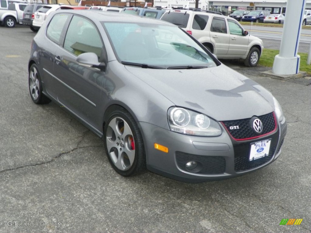2009 GTI 2 Door - United Grey Metallic / Interlagos Black Cloth photo #2