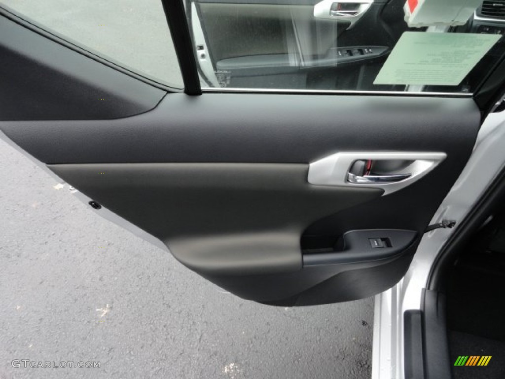 2012 Lexus CT 200h Hybrid Premium Black Door Panel Photo #58733730