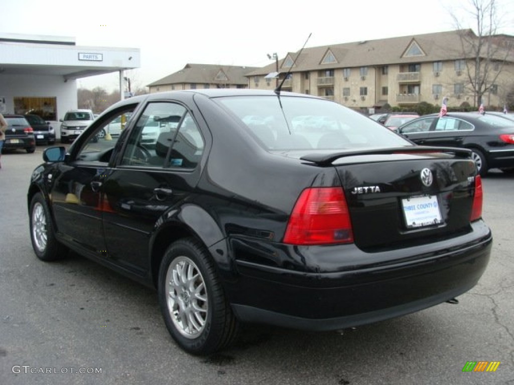 2001 Jetta GLS 1.8T Sedan - Black / Black photo #4