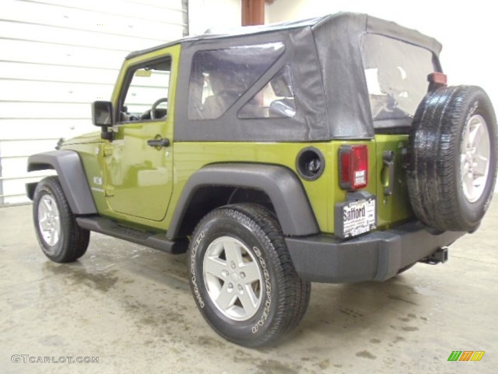 2007 Wrangler X 4x4 - Rescue Green Metallic / Dark Khaki/Medium Khaki photo #3