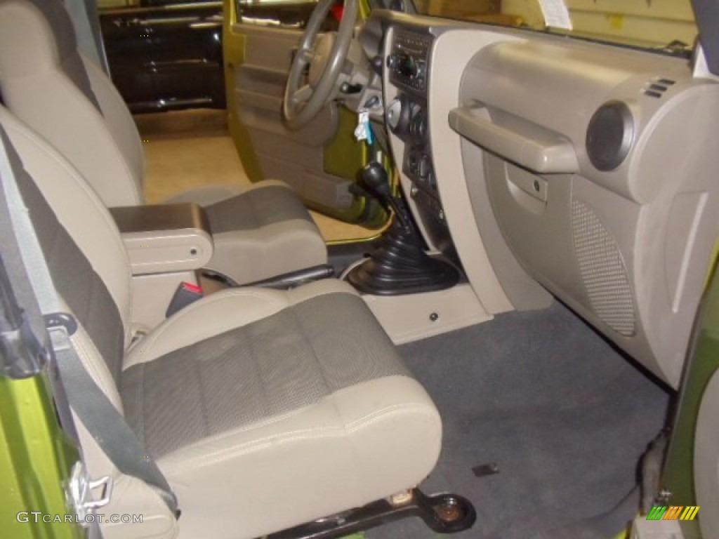 Dark Khaki/Medium Khaki Interior 2007 Jeep Wrangler X 4x4 Photo #58735482