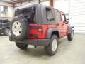 2007 Flame Red Jeep Wrangler Unlimited Rubicon 4x4  photo #5