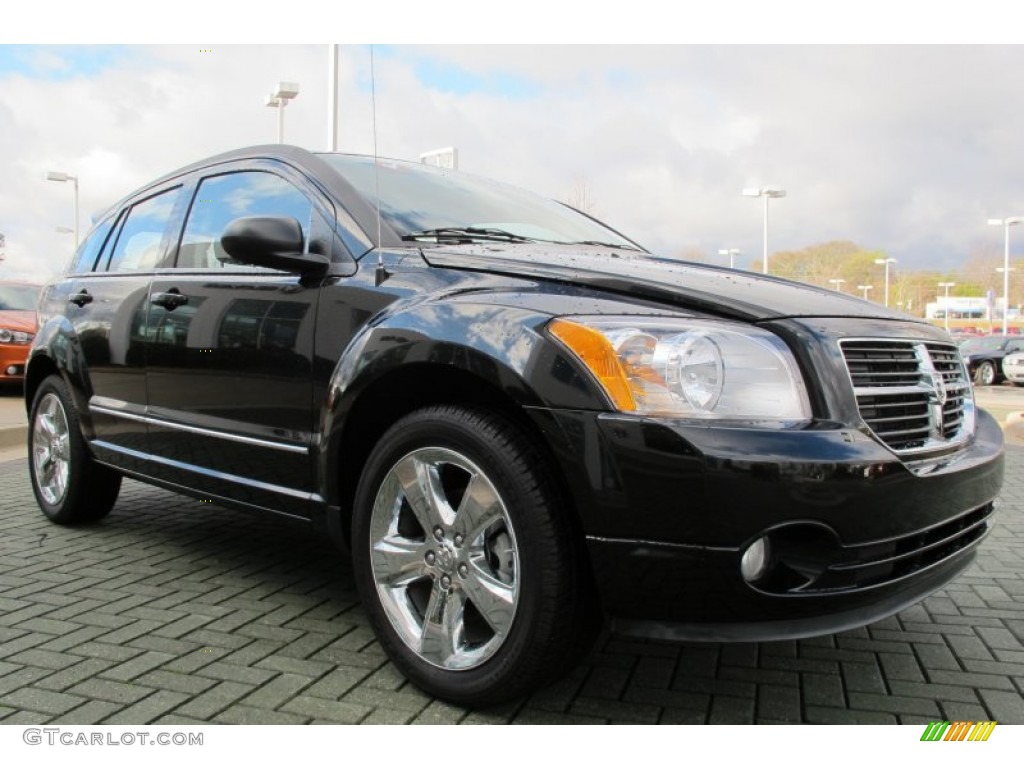 Brilliant Black Crystal Pearl 2010 Dodge Caliber Rush Exterior Photo #58736700