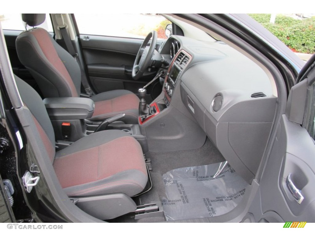 Dark Slate Gray/Red Interior 2010 Dodge Caliber Rush Photo #58736821