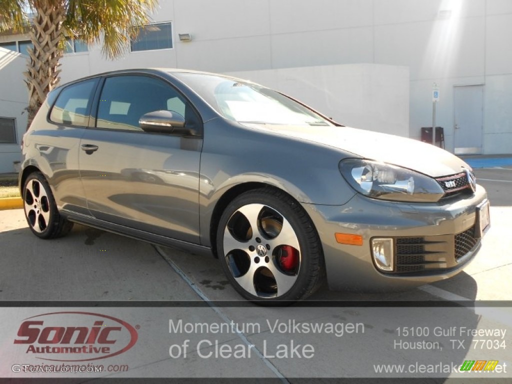 2012 GTI 2 Door - United Gray Metallic / Interlagos Plaid Cloth photo #1