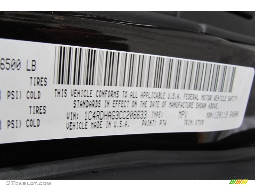 2012 Durango Color Code PTW for Rugged Brown Metallic Photo #58737641
