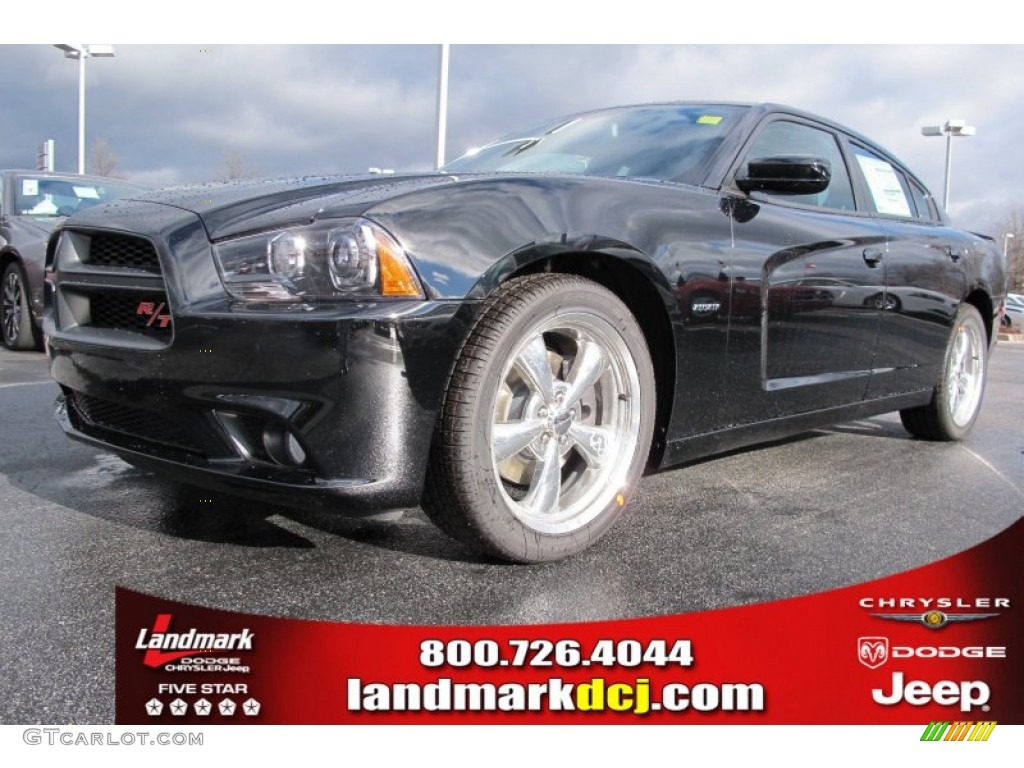 2012 Charger R/T Road and Track - Pitch Black / Black photo #1