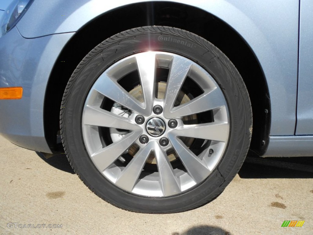 2012 Golf 4 Door TDI - Shark Blue Metallic / Titan Black photo #9