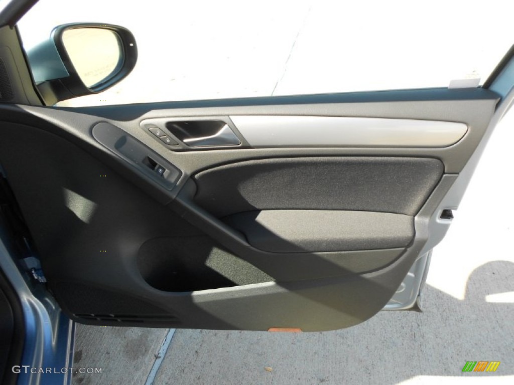 2012 Golf 4 Door TDI - Shark Blue Metallic / Titan Black photo #12