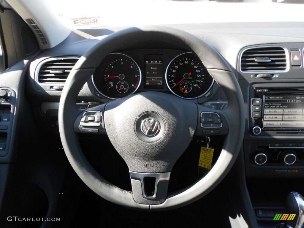 2012 Golf 4 Door TDI - Shark Blue Metallic / Titan Black photo #16