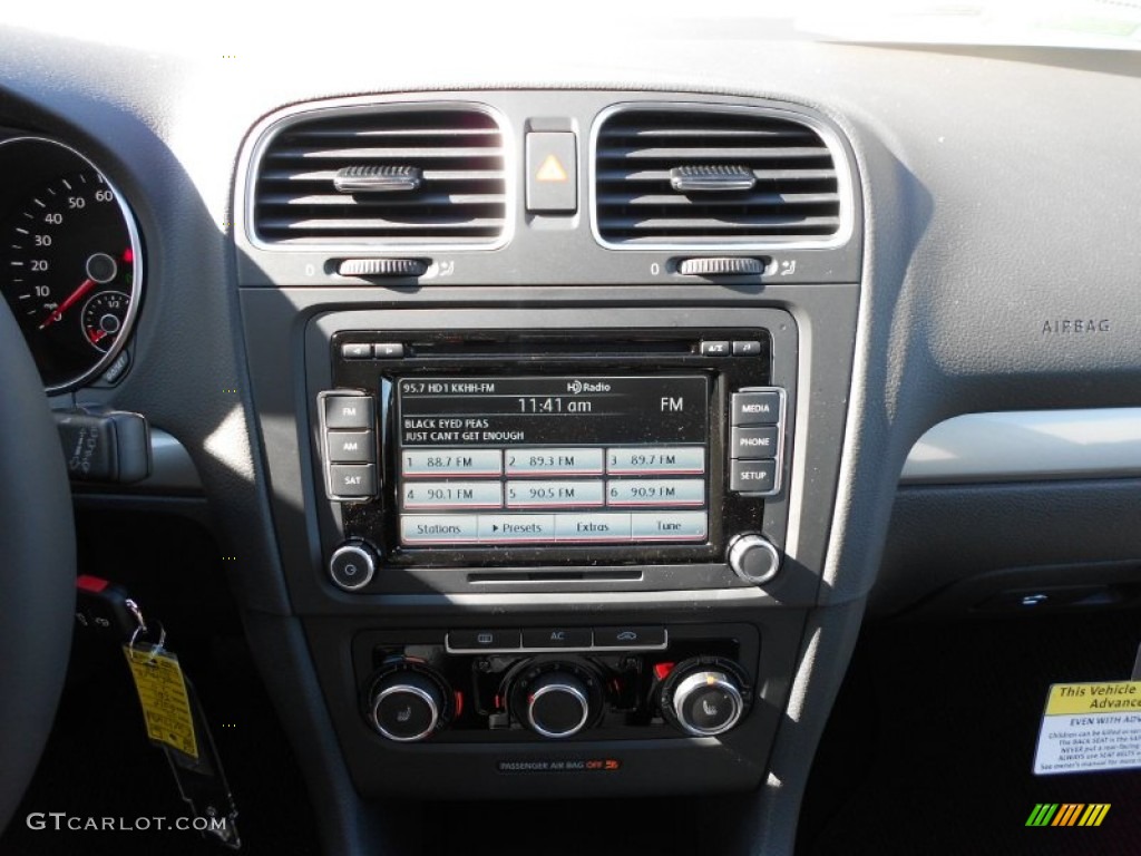 2012 Golf 4 Door TDI - Shark Blue Metallic / Titan Black photo #17