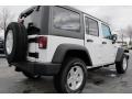 2012 Bright White Jeep Wrangler Unlimited Sport S 4x4  photo #3