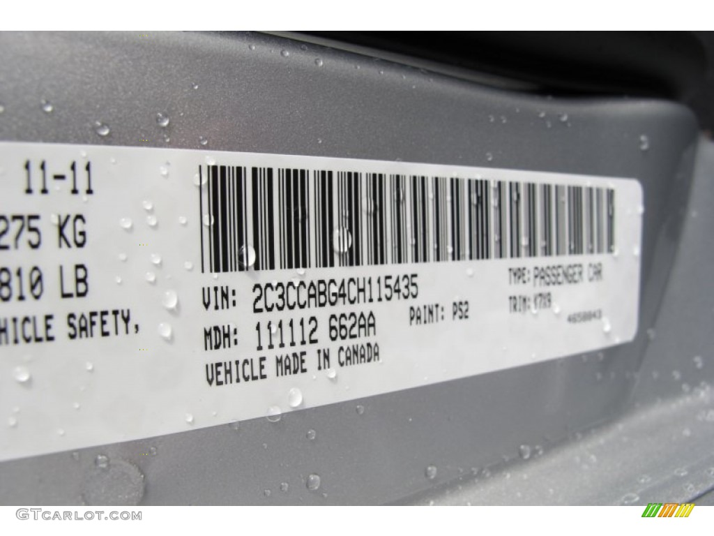 2012 300 Color Code PS2 for Bright Silver Metallic Photo #58739242
