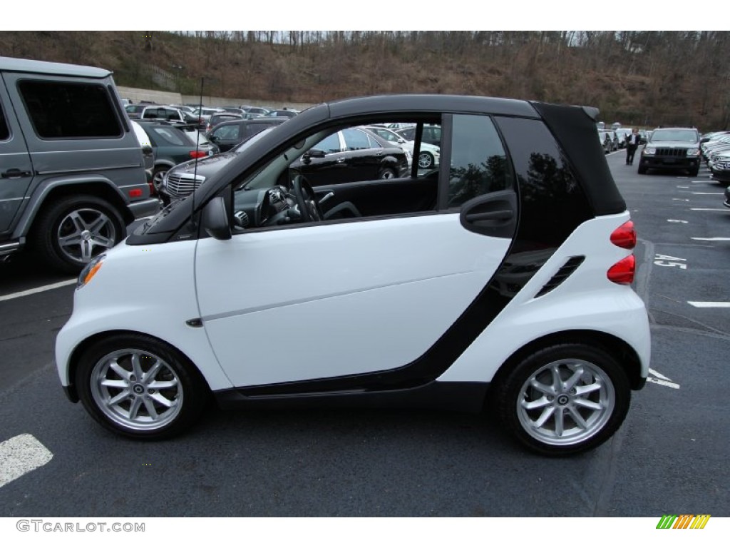 Crystal White 2009 Smart fortwo passion cabriolet Exterior Photo #58740534