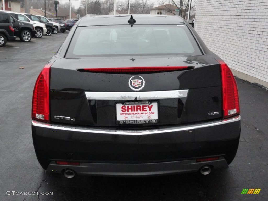 2012 CTS 4 3.6 AWD Sedan - Black Diamond Tricoat / Ebony/Ebony photo #4