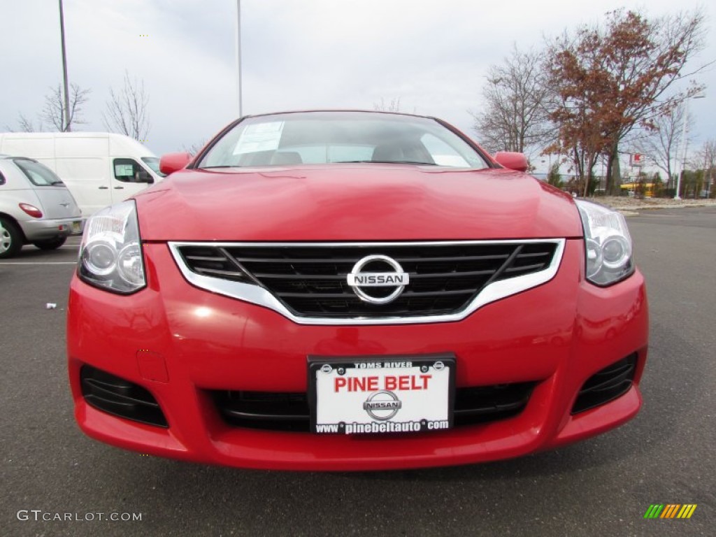2010 Altima 2.5 S Coupe - Red Alert / Blond photo #2