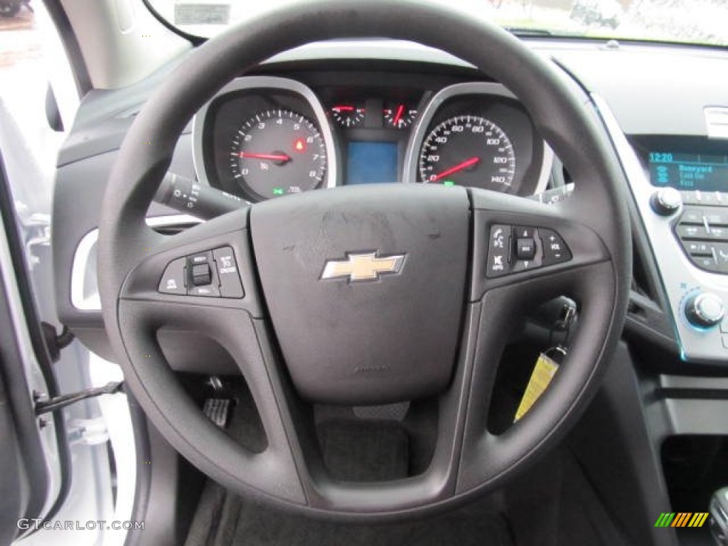 2012 Chevrolet Equinox LS AWD Jet Black Steering Wheel Photo #58743561