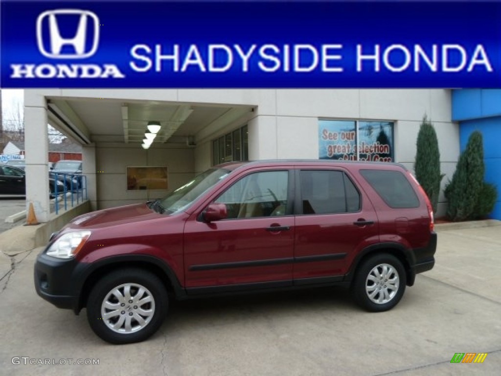 2005 CR-V EX 4WD - Redondo Red Pearl / Ivory photo #1