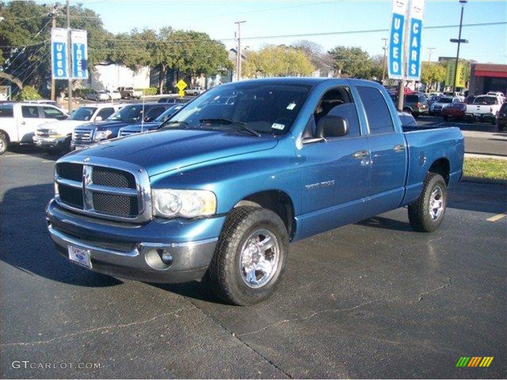 2005 Ram 1500 SLT Quad Cab - Atlantic Blue Pearl / Dark Slate Gray photo #15