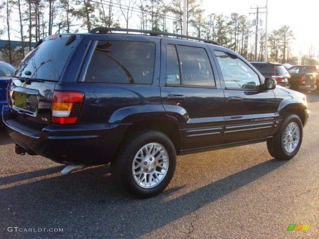 2002 Grand Cherokee Limited 4x4 - Patriot Blue Pearlcoat / Sandstone photo #5