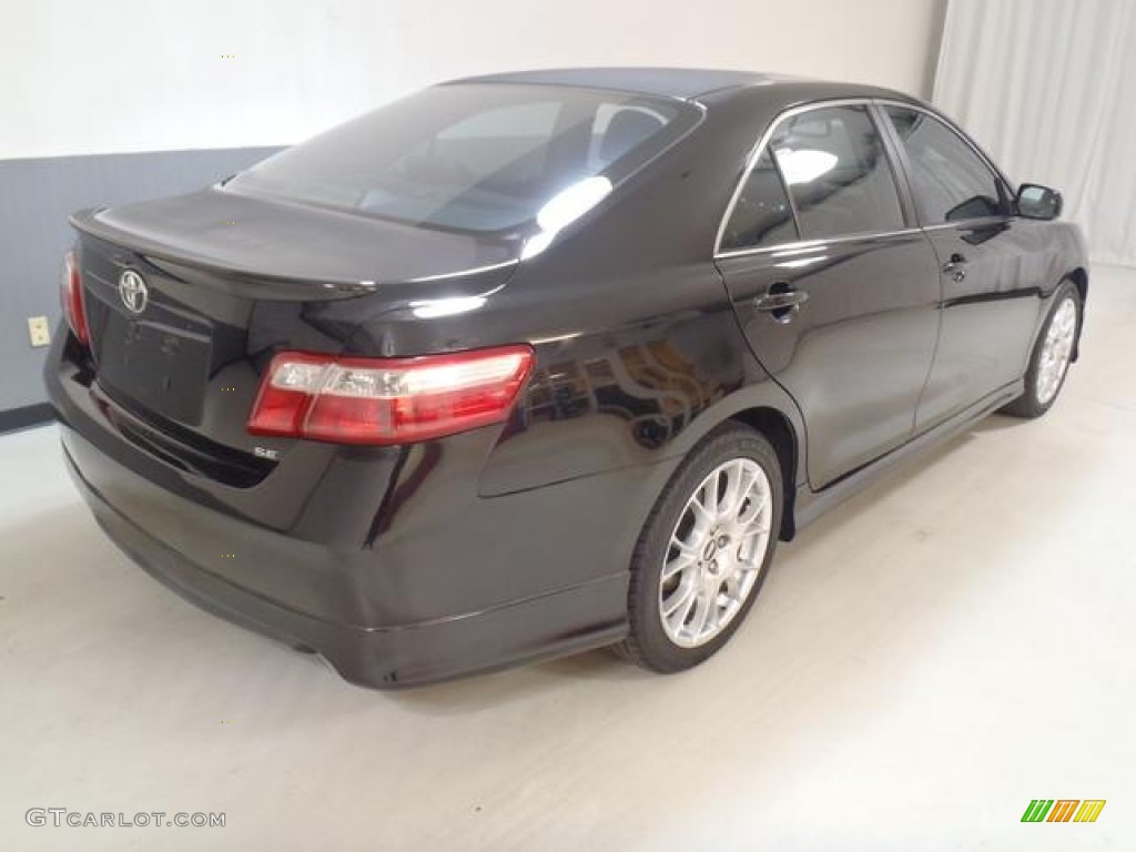 2007 Camry SE V6 - Black / Dark Charcoal photo #5