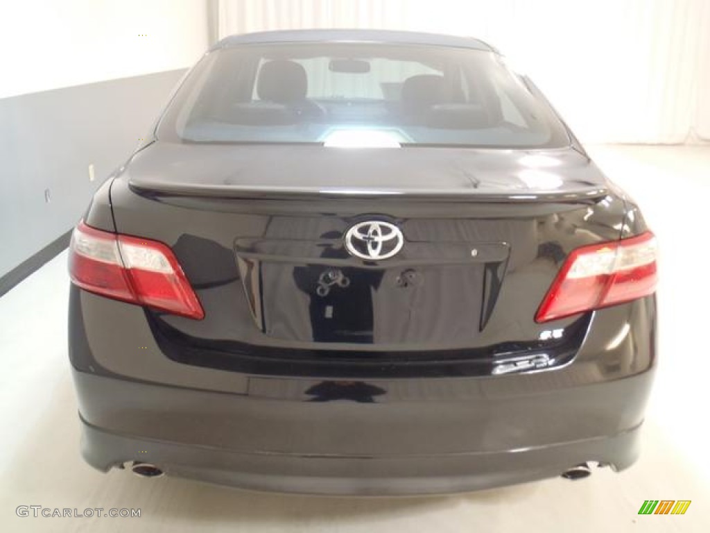 2007 Camry SE V6 - Black / Dark Charcoal photo #6