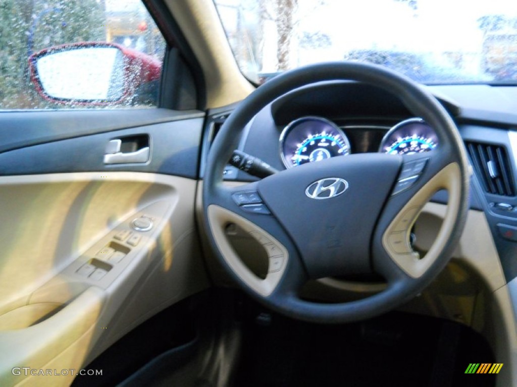 2011 Sonata GLS - Venetian Red / Camel photo #4