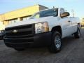 2008 Summit White Chevrolet Silverado 1500 Work Truck Regular Cab  photo #1