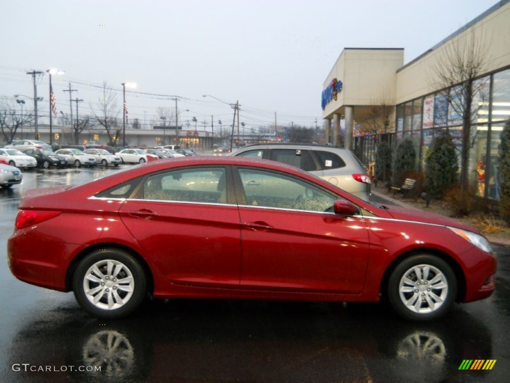 2011 Sonata GLS - Venetian Red / Camel photo #14