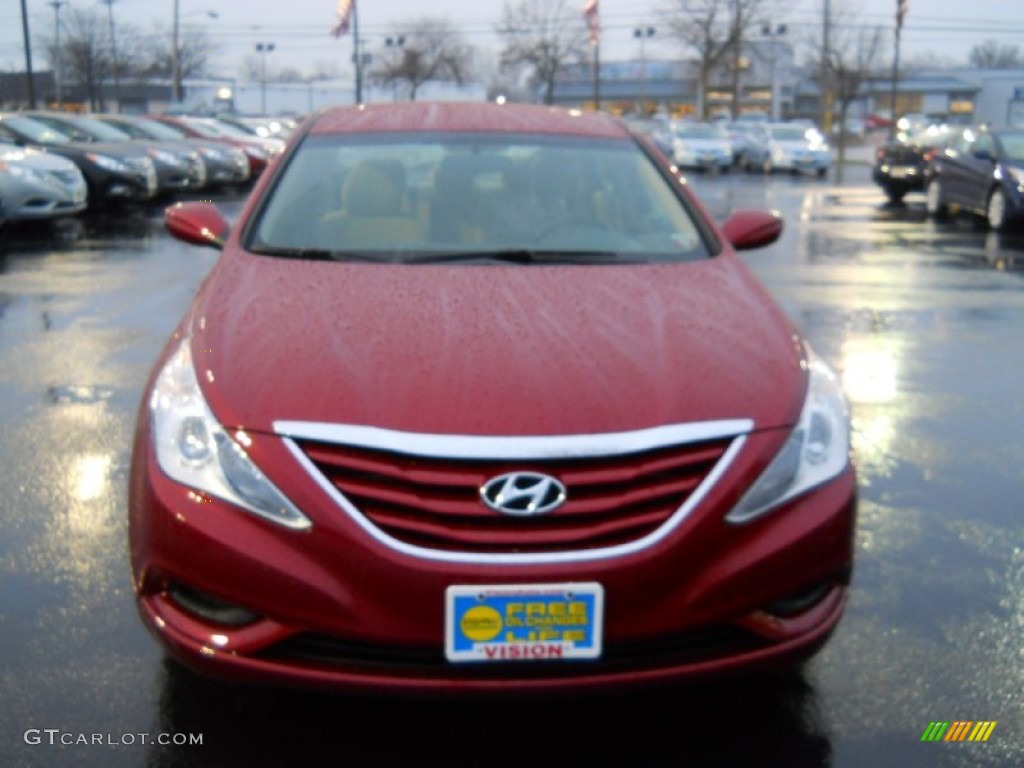 2011 Sonata GLS - Venetian Red / Camel photo #16