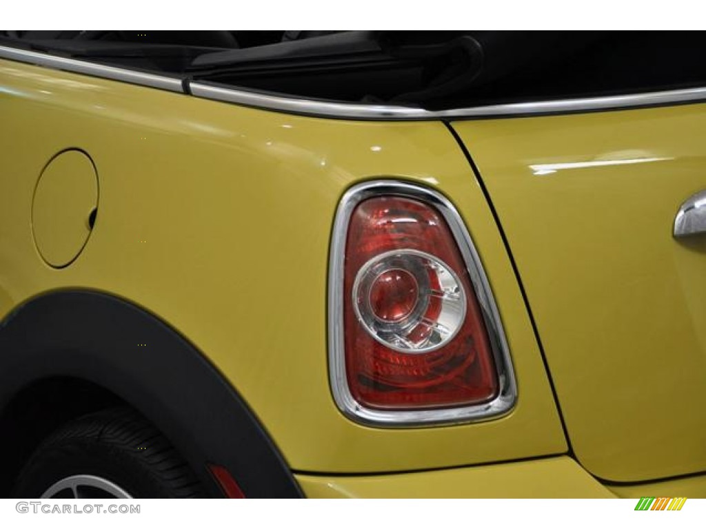 2011 Cooper S Convertible - Interchange Yellow / Carbon Black photo #8